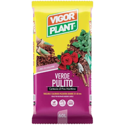 Corteccia di pino Media 15-25 mm Verde Pulito 60 litri - Vigorplant en oferta