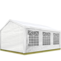 Tendone per Feste Gazebo 3x6 m bianco PE 180g/m² Impermeabile Protezione UV Tenda Giardino Sagre Eventi Mercati Esterno precio