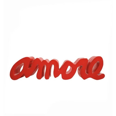 Panchina divanetto design moderno Amore interno ed esterno Colore: Rosso - Slide