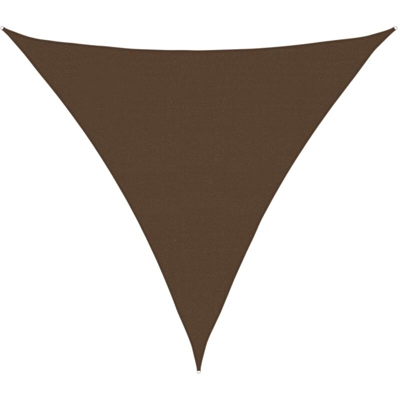 vidaXL Vela Parasole 160 g/m² Marrone 5x5x5 m in HDPE - Marrone