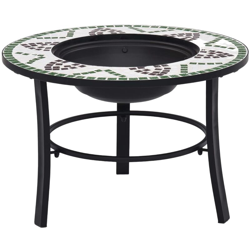 YOUTHUP Braciere con Mosaico Verde 68 cm in Ceramica - Verde precio