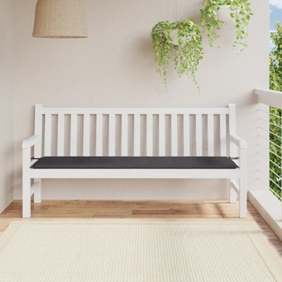 YOUTHUP Cuscino per Panca da Giardino Antracite 180x50x3 cm - Antracite