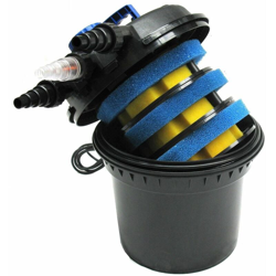 CPF-250 Filtro biologico a pressione per bacino/laghetto fino a 11.000 l - Lampada UV 11W - Nero - Bc-elec en oferta
