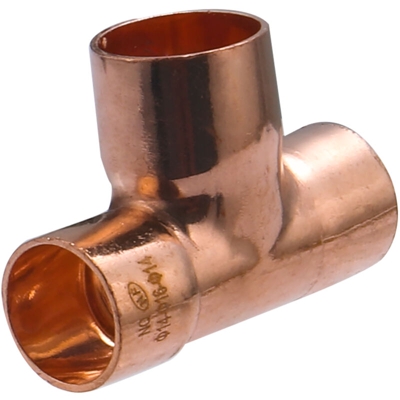 Raccordo a T in rame a saldare, femmina, ridotto, ø14-16-14 - Noyon&thiebault