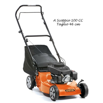 Tosaerba a Scoppio 100cc 3.5 Hp Benzina Motore Spinta Castor Tagliaerba Rasaerba
