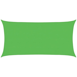 vidaXL Vela Parasole 160 g/m² Verde Chiaro 4x7 m in HDPE - Verde en oferta