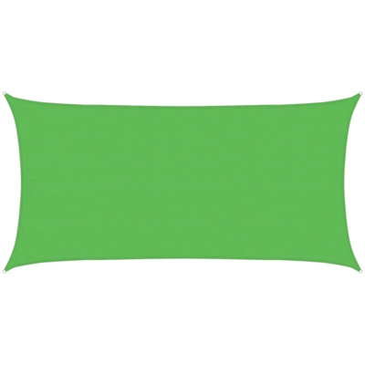 vidaXL Vela Parasole 160 g/m² Verde Chiaro 4x7 m in HDPE - Verde