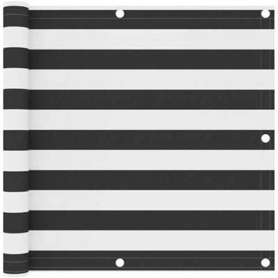 Paravento da Balcone Antracite e Bianco 90x300cm Tessuto Oxford - Multicolore - Vidaxl