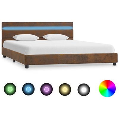 Giroletto Con Luci A Led Marrone In Tessuto 120x200 Cm