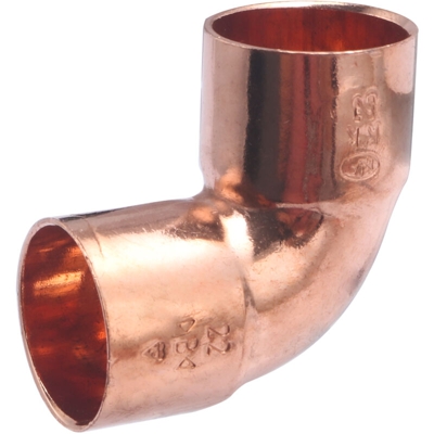 Noyon&thiebault - Raccordo a gomito in rame a saldare, 90°, piccolo raggio, doppio femmina, uguale, ø22