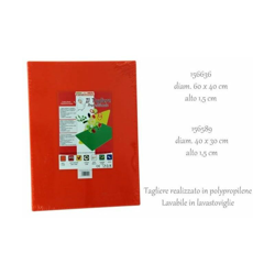 Tagliere senza Fermo 40x30x1,5cm Arancione - Chieppa precio