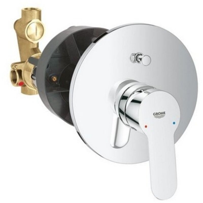 MISCELATORE MONOCOMANDO INCASSO DOCCIA C/DEV. LINEA BAUEDGE Cromo