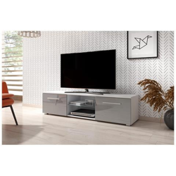 Mobile Tv Modernista Punes Bianco / grigio Lucido 100 Cm precio