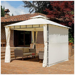 Alexander - Gazebo Da Giardino 3,3 X 3,3 Di Tettoia Apribile en oferta