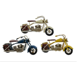 Veicolo Decorativo Metallo Moto (3 pcs) (11 x 4 x 5 cm) - Dkd Home Decor precio