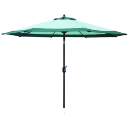 Ombrellone in alluminio snodabile tondo Ø 270 cm verde giada da giardino - Gdlc en oferta