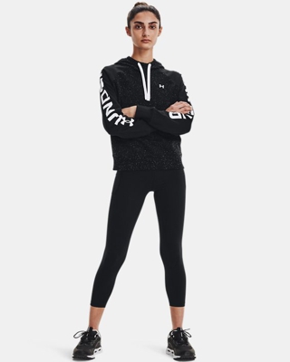 Felpa con cappuccio UA Rival Fleece Colorblock da donna