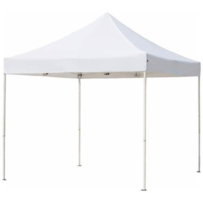 Gazebo Pieghevole 3 X 3 Professionale In Metallo Telo Bianco Chiudibile Per Mercato Mercatino Feste Da Esterno Giardino