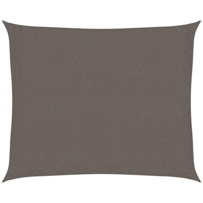 vidaXL Vela Parasole 160 g/m² Antracite 2,5x3 m in HDPE - Antracite