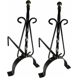 COPPIA ALARI 'RITORTO' cm 40 x 41 - 2 pezzi características