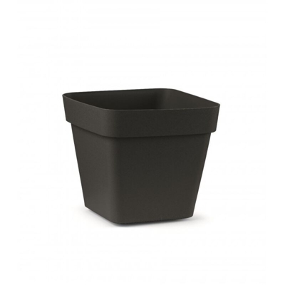 Vaso Cleo Quadrato | Antracite - 40 cm