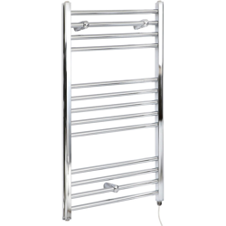 Hudson Reed Kent Scaldasalviette Elettrico Piatto di Design Verticale - Termoarredo Bagno a Scaletta Moderno - Acciaio Cromato - 400W - 1000 x 400mm en oferta