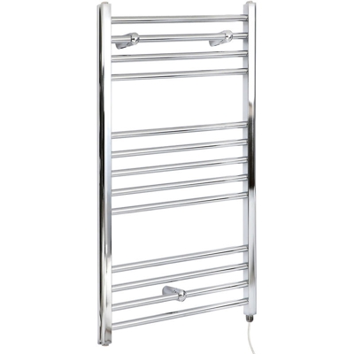 Hudson Reed Kent Scaldasalviette Elettrico Piatto di Design Verticale - Termoarredo Bagno a Scaletta Moderno - Acciaio Cromato - 400W - 1000 x 400mm