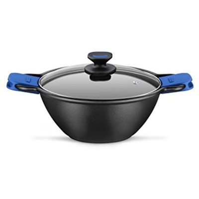 Wok con Coperchio 28cm anche per Induzione - Monix