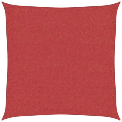 Vela Parasole 160 g/m² Rossa 2,5x2,5 m in HDPE - Rosso - Vidaxl