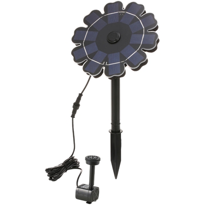 Decdeal - Fontana solare da terra a petalo da 5V / 2,5W con batteria al litio