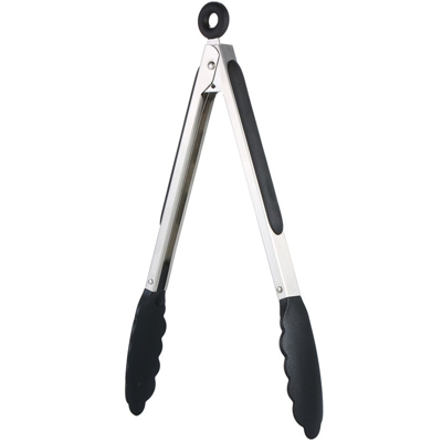 Un morsetto Foods, in acciaio inox, utensili da cucina