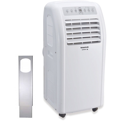 condizionatore d'aria mobile reversibile 2050w 20m2 con kit finestra - ac205rvkt - taurus alpatec