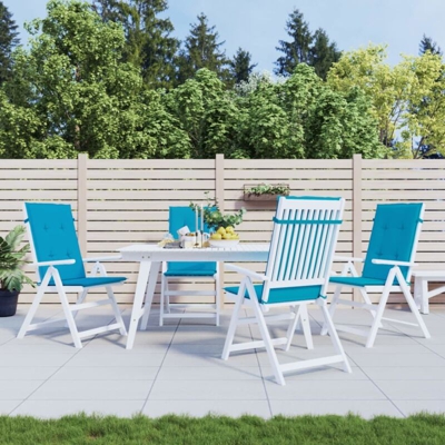 vidaXL Cuscini per Sedie da Giardino 4 pz Blu 120x50x4 cm - Blu