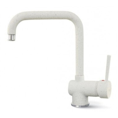 Rubinetto Miscelatore Cucina Senna Granitek Bianco Pietra MGKSEN52 - Elleci