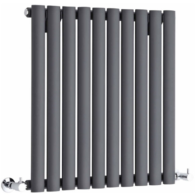Hudson Reed Revive Radiatore Termoarredo di Design Orizzontale Moderno - Termosifone con Finitura In Antracite - Design a Colonna - 635 x 590mm