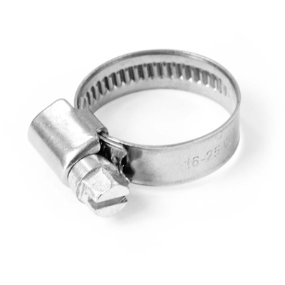 Fascette stringitubo con vite senza fine W4 inox Larghezza di banda 9mm Range di serraggio 16-25mm