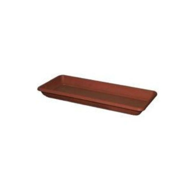 Deroma - SOTTOVASO RETTANGOLARE CM 48 PER VASI MIRAMARE COL TERRACOTTA CM 50