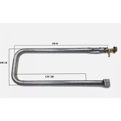 Bruciatore Per Barbecue Pietra Ollare Fai Da Te Cm 50 Gas Metano