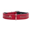 Collare per cani Hunter Diamond Petit rosso/nero - Tg. 24: circonferenza 17-21 cm x H 16 mm