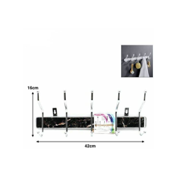 Appendiabiti Da Parete Metallo 10 Posti Ganci Appendini Muro Giacche 21553 en oferta