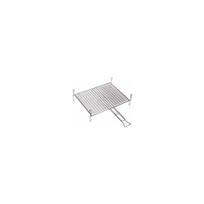GRATICOLA BARBECUE INOX 40X35CM RETE DOPPIA PAPILLON - Figlo4