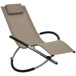 Lettino Prendisole per Bambini in Acciaio Grigio Talpa - Marrone - Vidaxl en oferta