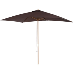 Outsunny Ombrelloni da giardino arredamento esterni ombrellone da terrazza esterno in Legno, marrone, 2x3m precio