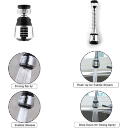 Rubinetto Supercharger Cucina mobile Testa del rubinetto Rubinetto Gorgogliatore Filtro antispruzzo Ugello Rubinetto Testa di spruzzo 2 Design del precio