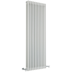 Hudson Reed Regent Radiatore Termoarredo di Design Verticale In Stile Ghisa - Termosifone Con Finitura Bianca - 3 x 12 Colonne - 2081W - 1500 x 560 x en oferta