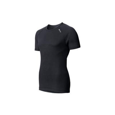 Odlo Shirt s/s crew neck Cubic - Maglietta grigio/nero