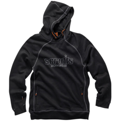 Felpa con cappuccio da lavoro nera S - Scruffs en oferta