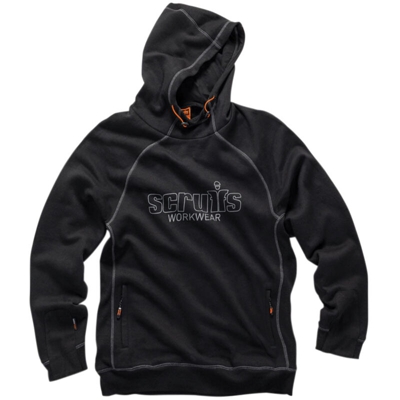 Felpa con cappuccio da lavoro nera S - Scruffs
