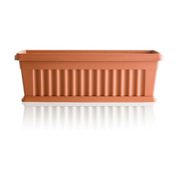 FIORIERA IRIS CON SOTTOVASO - Terracotta - 60x18x16.5 cm características