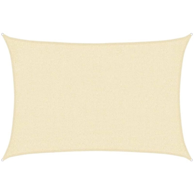 Vela Parasole 160 g/m² Crema 2x2,5 m in HDPE - crema - Vidaxl